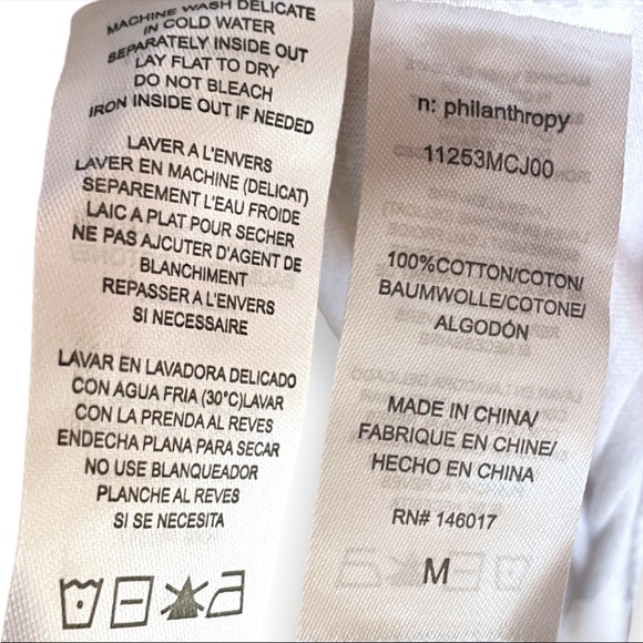 NWT n:philanthropy* Vicki V-Neck Cut Out Long Sleeve Shirt Size Med - Picture 11 of 13